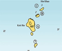 koh rhin pattaya map